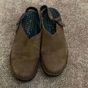 Josef Seibel Slingback Brown Suede Clog 41